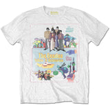 Billede af The Beatles Yellow Submarine Vintage Movie Poster T-shirt