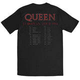 Billede af Queen European Tour 1984 T-shirt back