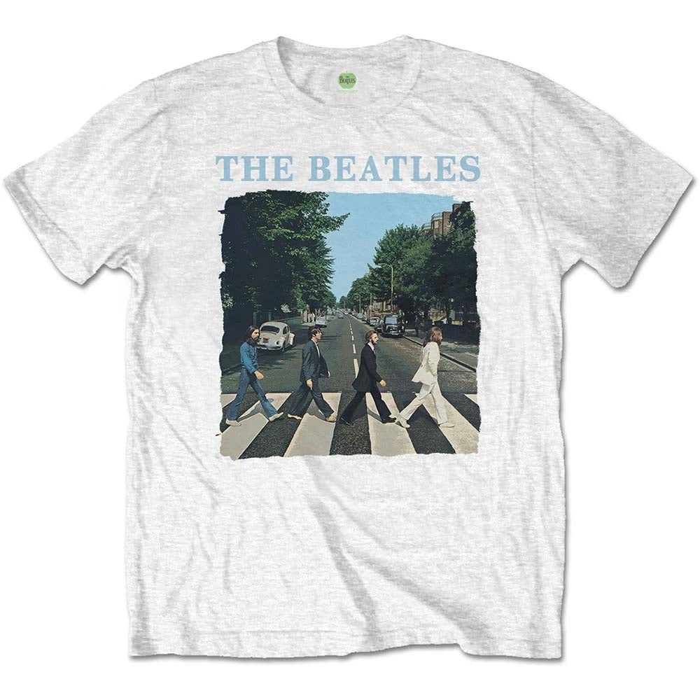 Billede af The Beatles Abbey Road & Logo T-shirt til børn hvid