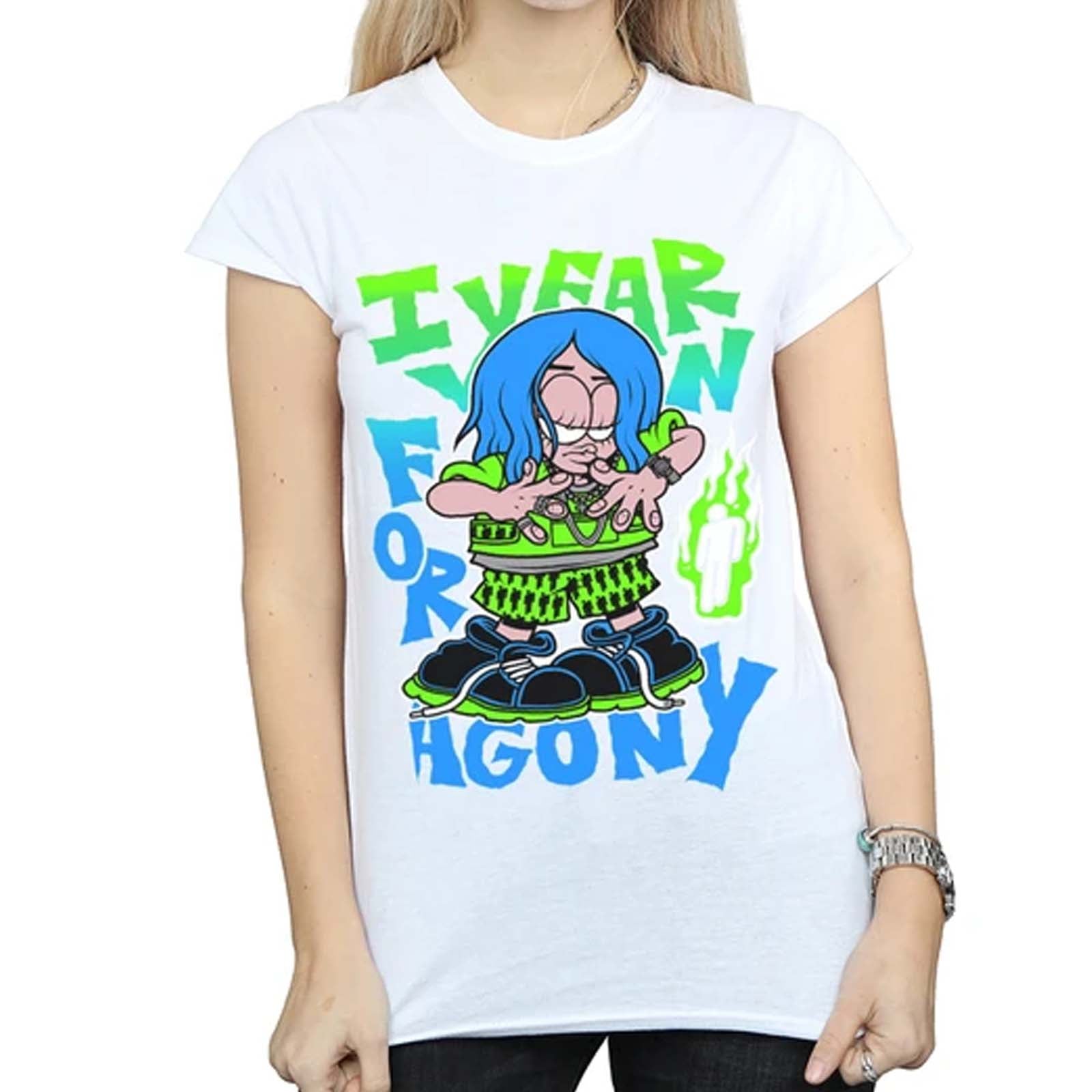 Billede af Billie Eilish Agony T-shirt hvid