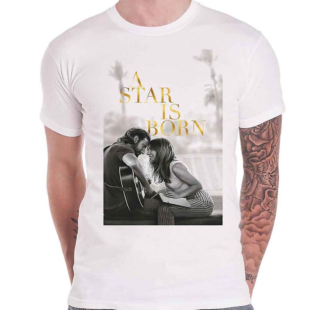 Billede af A Star Is Born Jack & Ally Movie Poster T-shirt HVID
