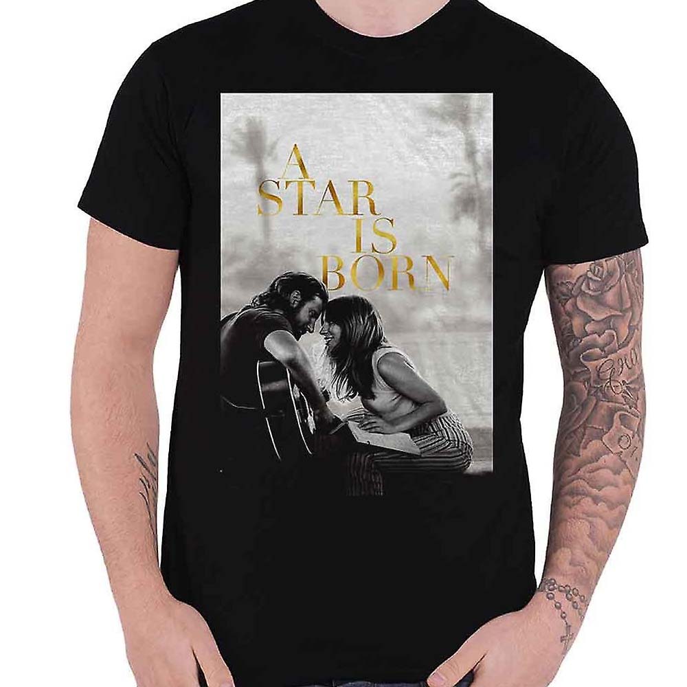 Billede af A Star Is Born Jack & Ally Movie Poster T-shirt SORT