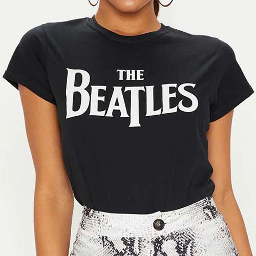 Billede af The Beatles Drop T Logo T-shirt til kvinder