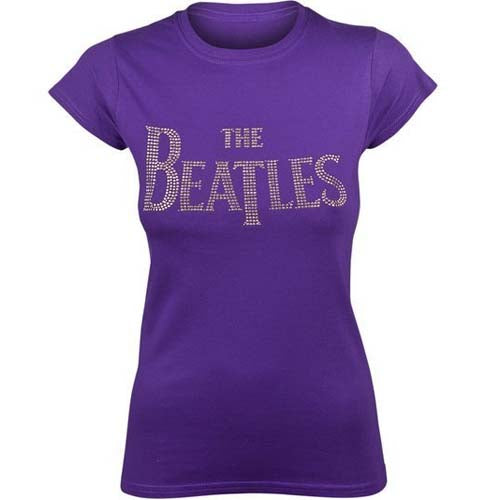Billede af The Beatles Drop T Logo T-shirt til kvinder lilla