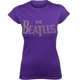 Billede af The Beatles Drop T Logo T-shirt til kvinder lilla