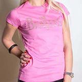 Billede af The Beatles Drop T Logo T-shirt til kvinder lyserød