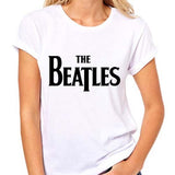 Billede af The Beatles Drop T Logo T-shirt til kvinder white