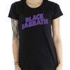 Billede af Black Sabbath Wavy Logo Vintage T-shirt til kvinder sort