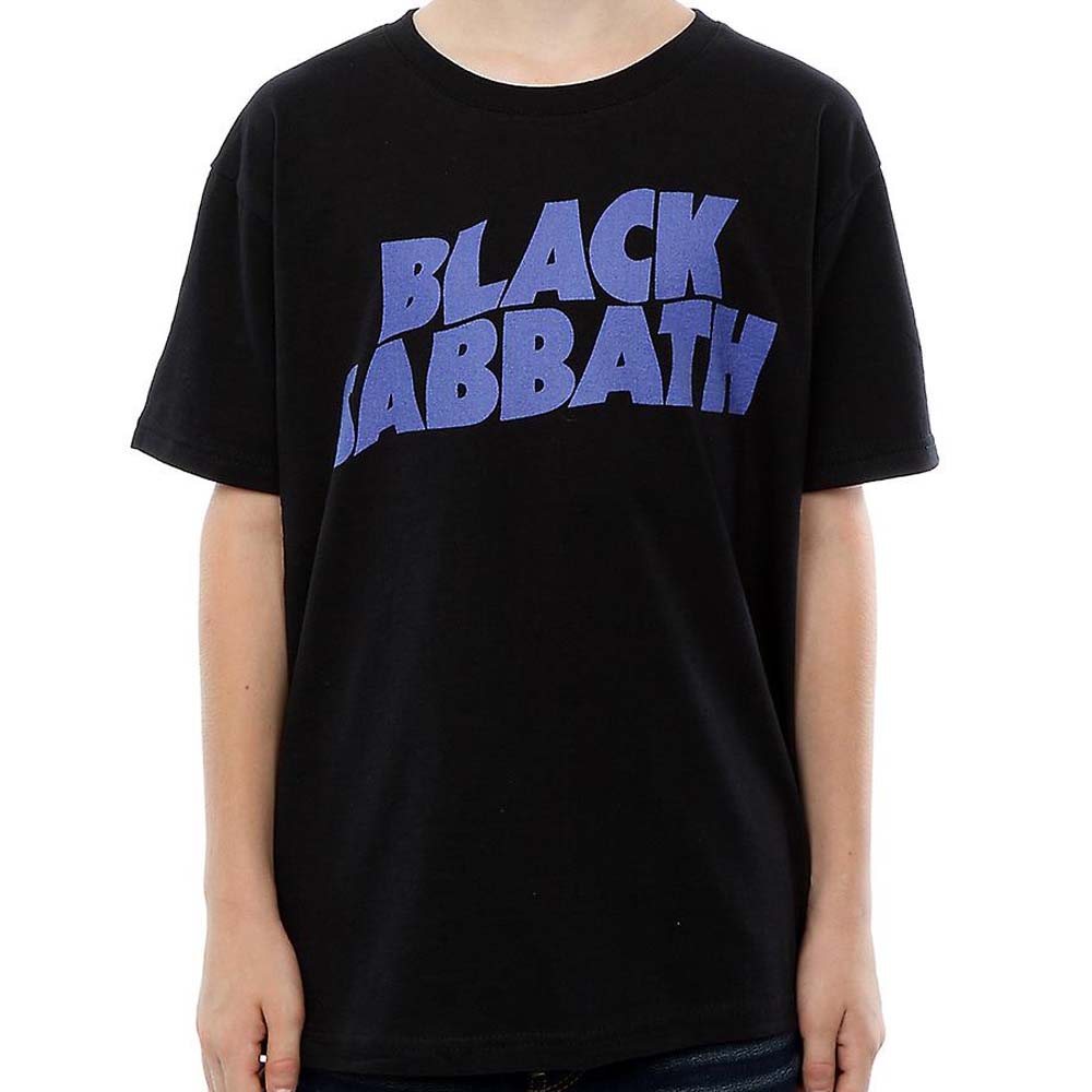 Billede af Black Sabbath Wavy Logo T-shirt til børn sort