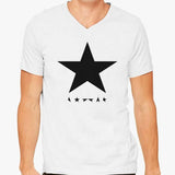 Billede af David Bowie Blackstar (on White) T-shirt model mand