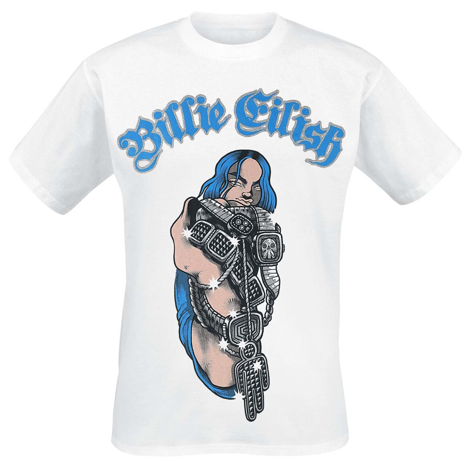 Billede af Billie Eilish Bling T-shirt hvid