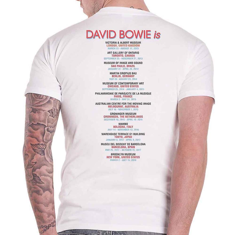 Billede af David Bowie Bowie Is T-shirt back