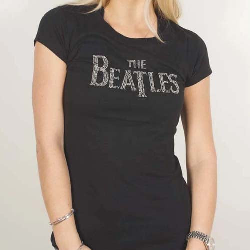 Billede af The Beatles Drop T Logo T-shirt til kvinder sort