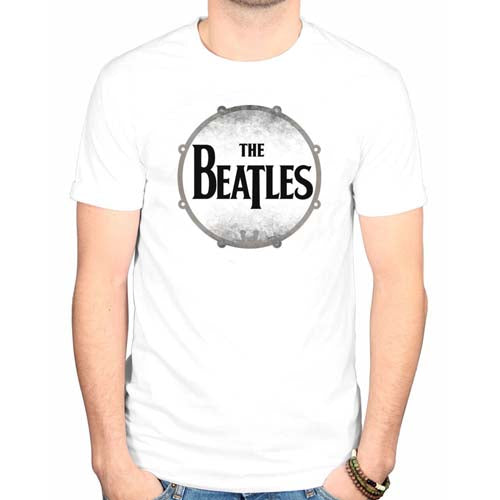 Billede af The Beatles Drum Skin T-shirt hvid