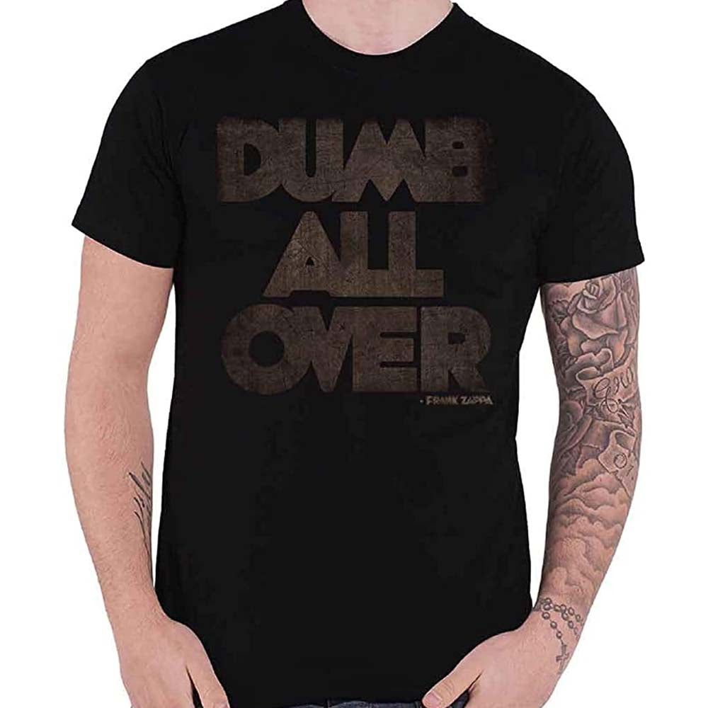 Billede af Frank Zappa Dumb All Over T-shirt mørk