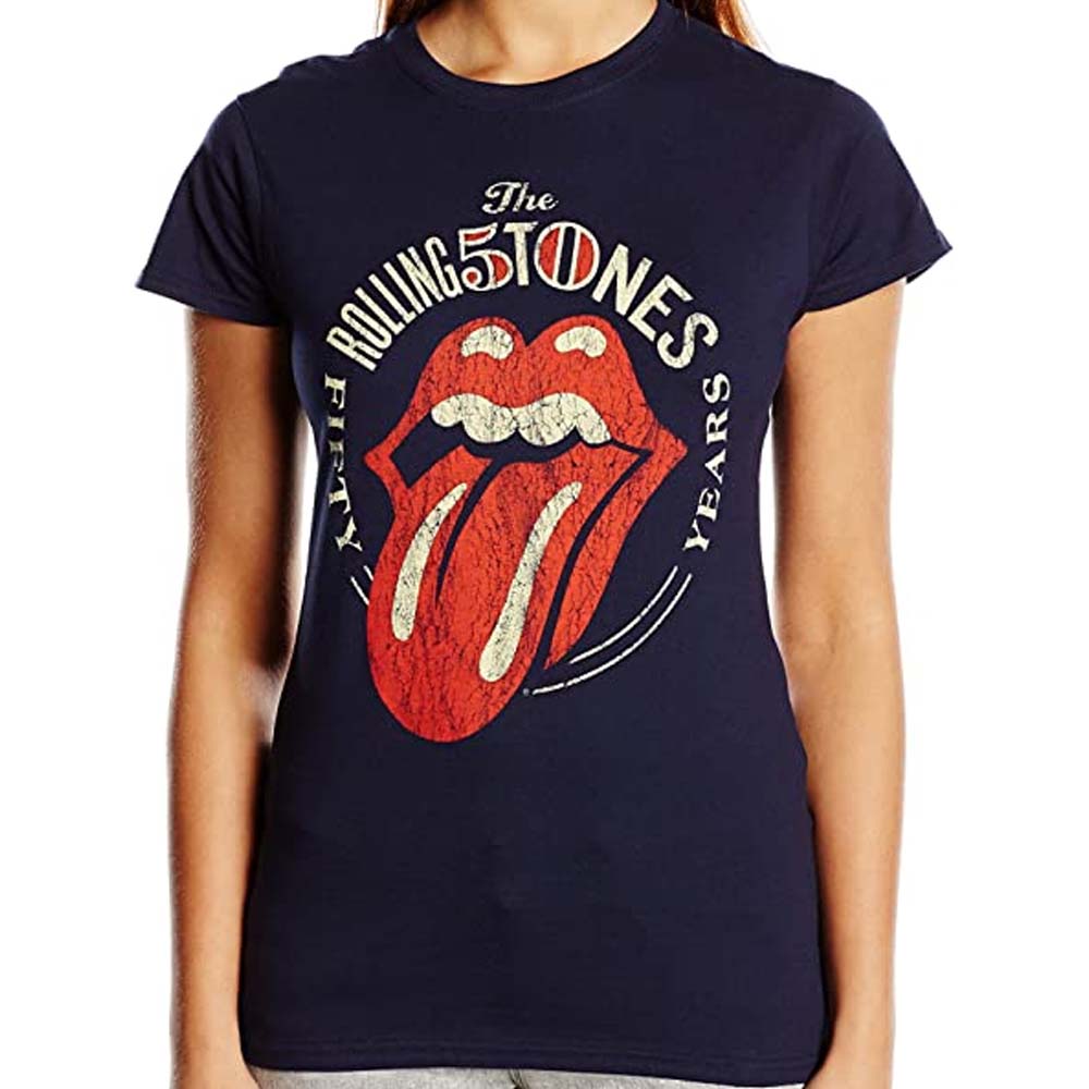 Billede af The Rolling Stones 50th Anniversary Vintage T-shirt til kvinder