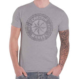 Billede af Marvel Comics Captain Marvel Grey Circle T-shirt