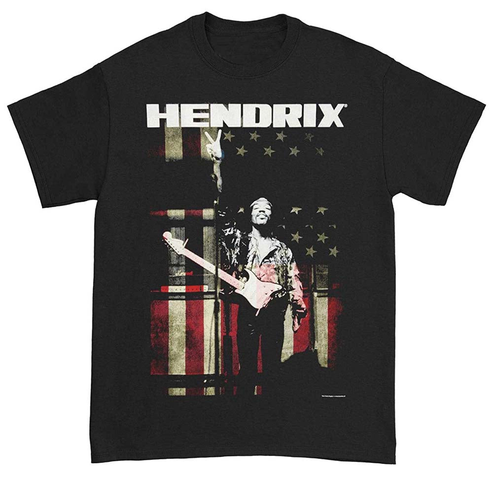 Billede af Jimi Hendrix Peace Flag T-shirt til børn