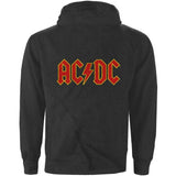 Billede af AC/DC Logo Hoodie grå back