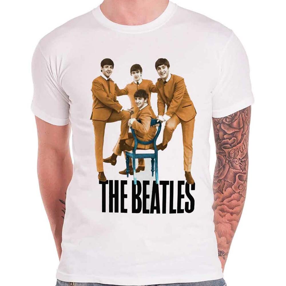 Billede af The Beatles Chair T-shirt Hvid