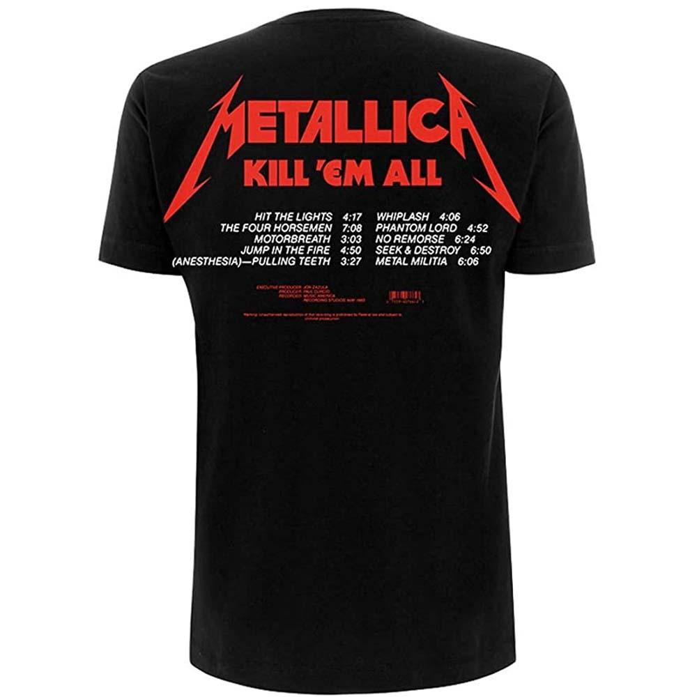 Billede af Metallica Kill 'Em All Tracks T-shirt back