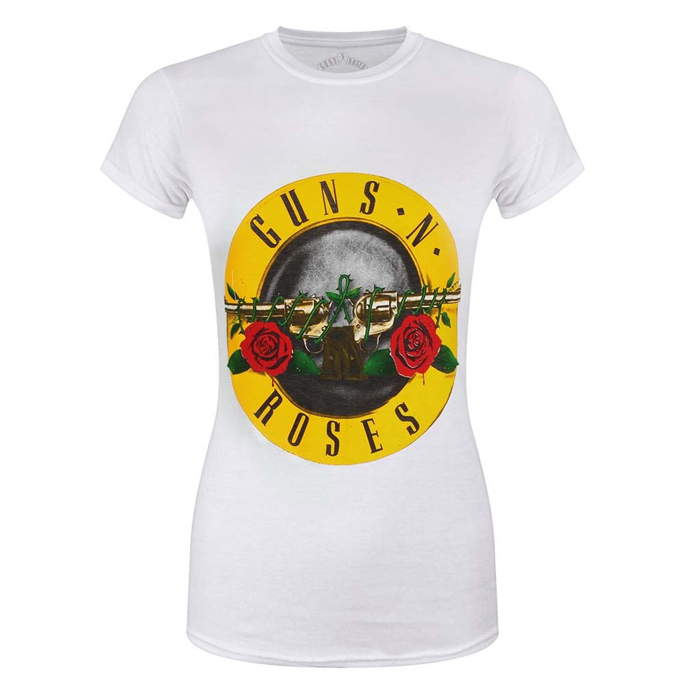 Billede af Guns N' Roses Classic Logo T-shirt til kvinder hvid