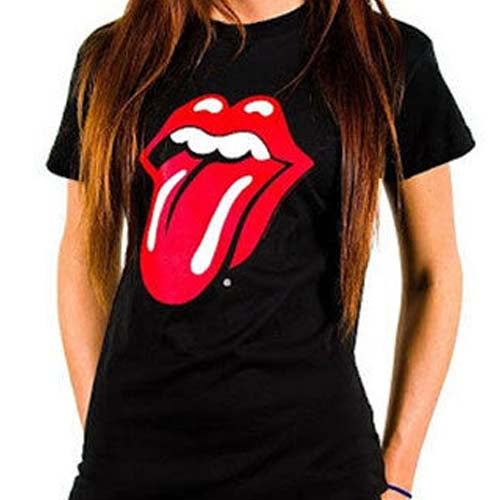 Billede af The Rolling Stones Classic Tongue T-shirt til kvinder