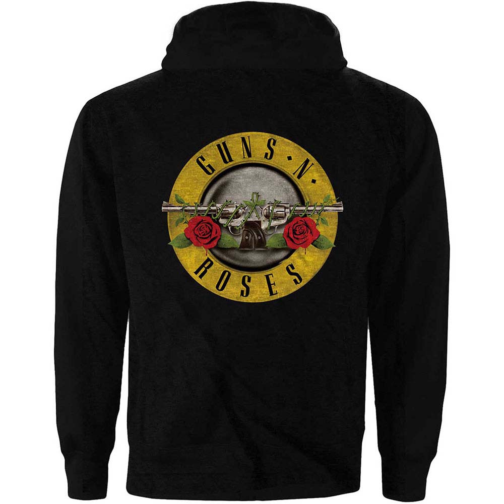 Billede af Guns N' Roses Classic Logo Hoodie til kvinder sort ryg