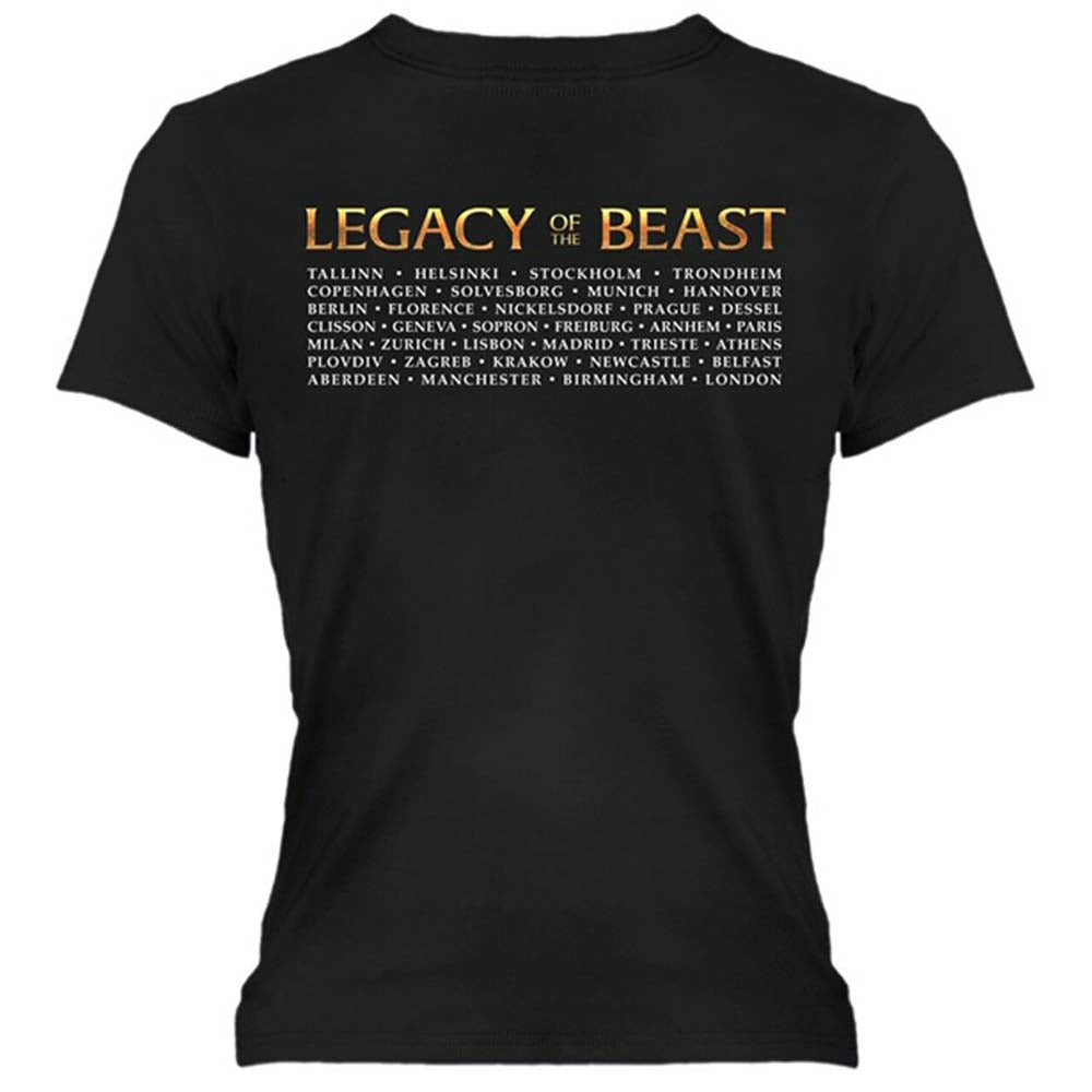 Billede af Iron Maiden Legacy of the Beast Tour T-shirt til kvinder back