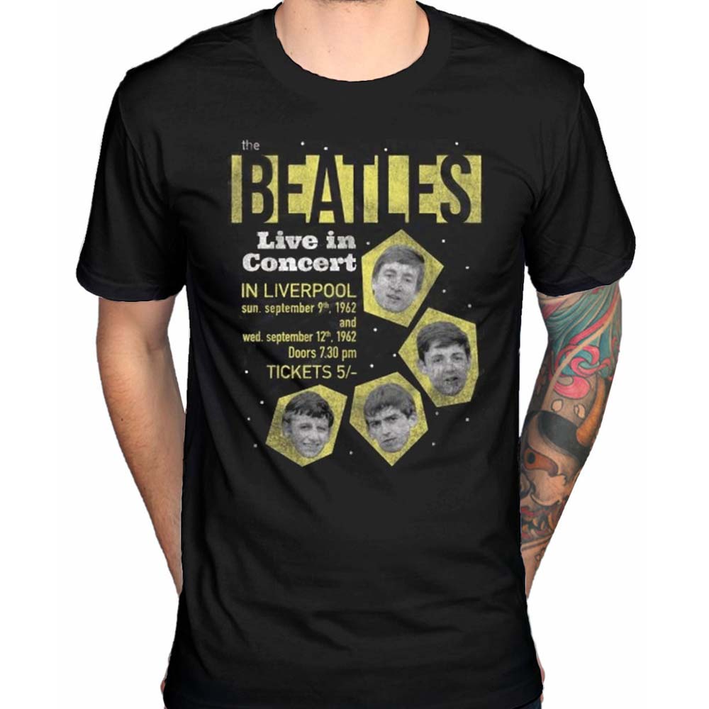 Billede af The Beatles 1962 Live in Concert T-shirt