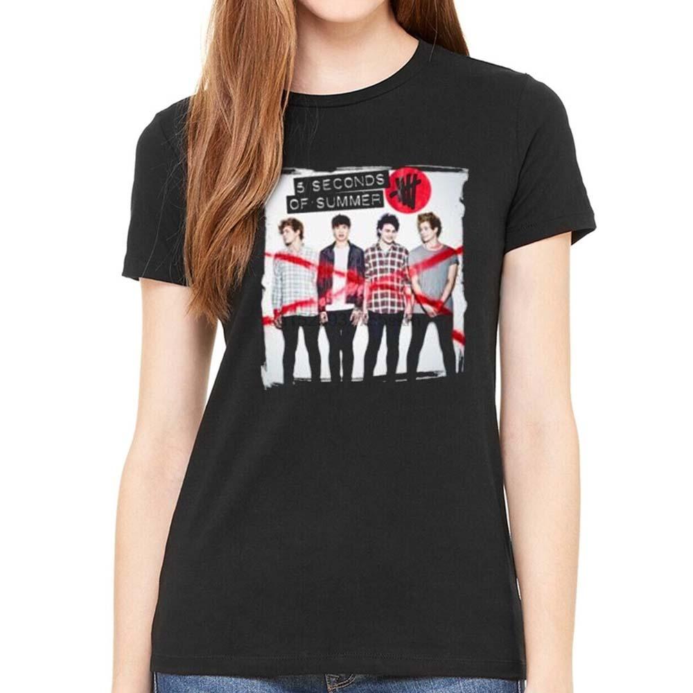 Billede af 5 Seconds of Summer Album Cover 1 T-shirt til kvinder
