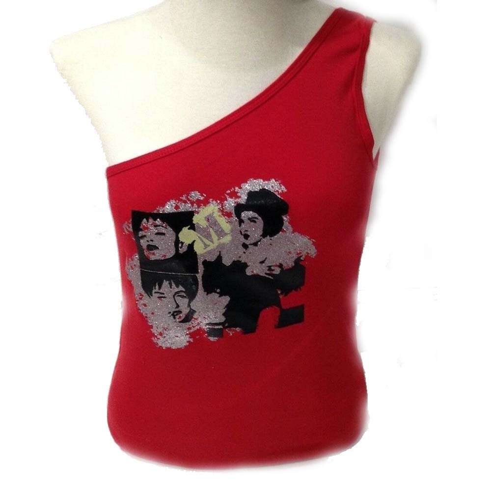 Billede af Madonna Shoulder T-shirt til kvinder