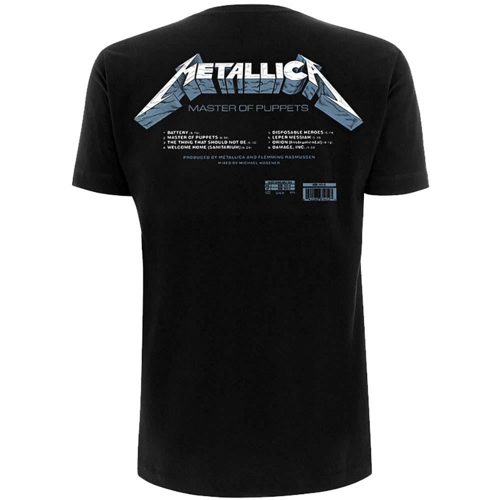 Billede af Metallica Master of Puppets Tracks T-shirt back