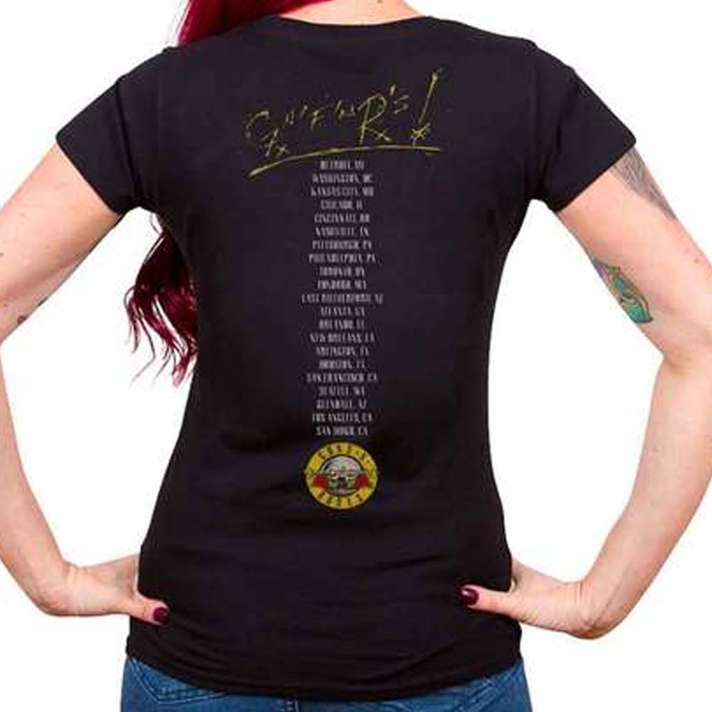 Billede af Guns N' Roses Not In This Lifetime Tour T-shirt til kvinderback
