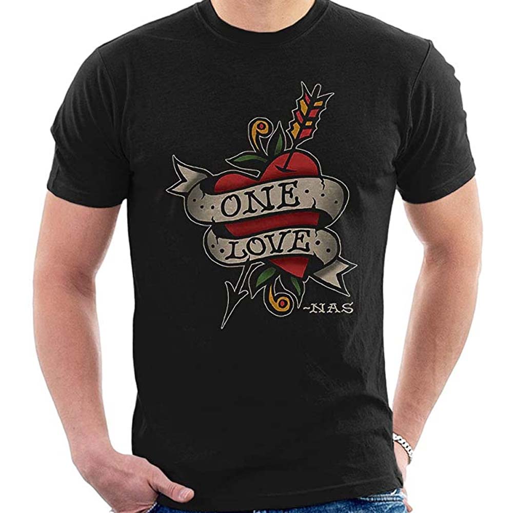 Billede af Nas Love Tattoo T-shirt sort
