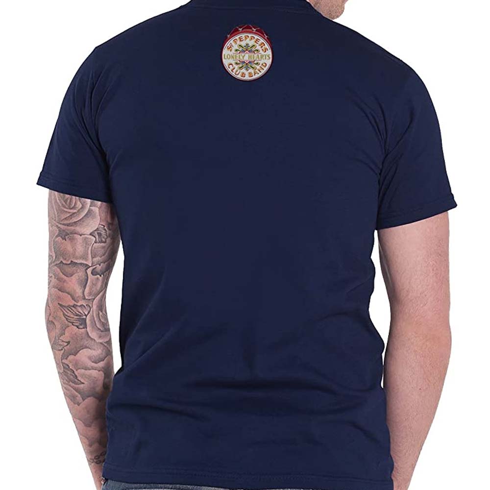 Billede af The Beatles Sgt Pepper Blue T-shirt back