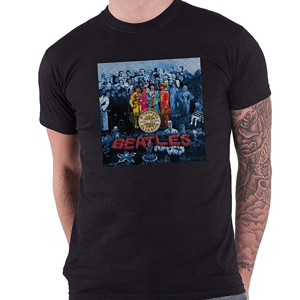 Billede af The Beatles Sgt Pepper Black T-shirt