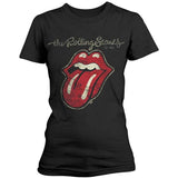 Billede af The Rolling Stones Plastered Tongue T-shirt til kvinder