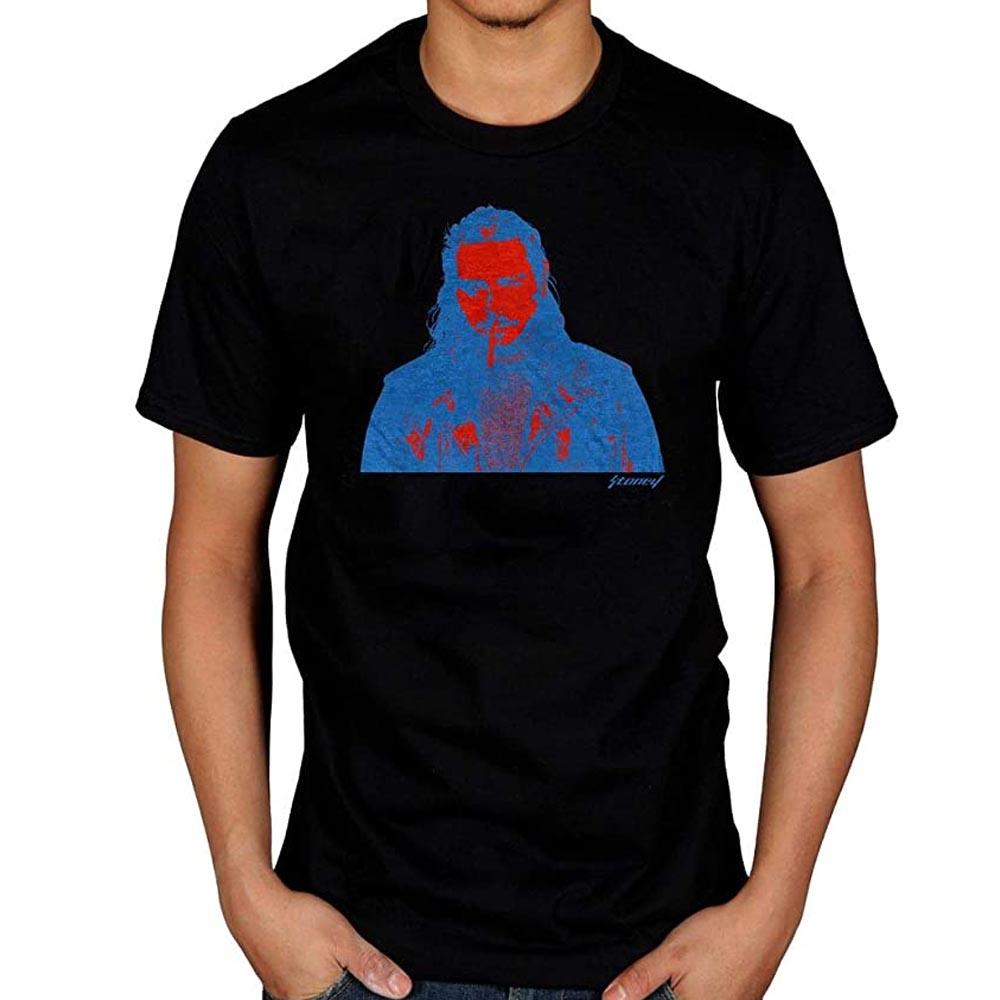 Billede af Post Malone Red & Blue Photo T-shirt