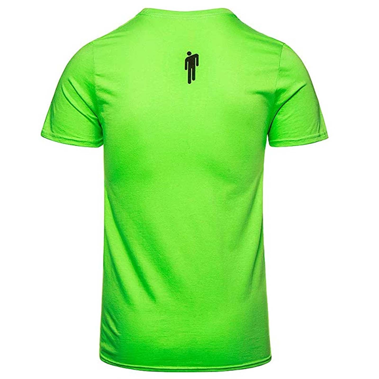 Billede af Billie Eilish Racer Logo & Blohsh T-shirt lime back