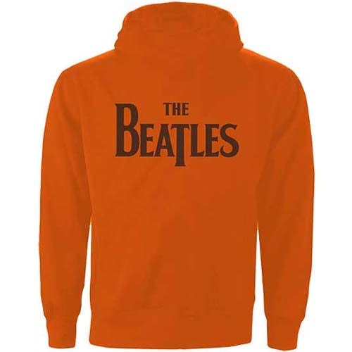 Billede af The Beatles Drop T Logo Hoodie red back