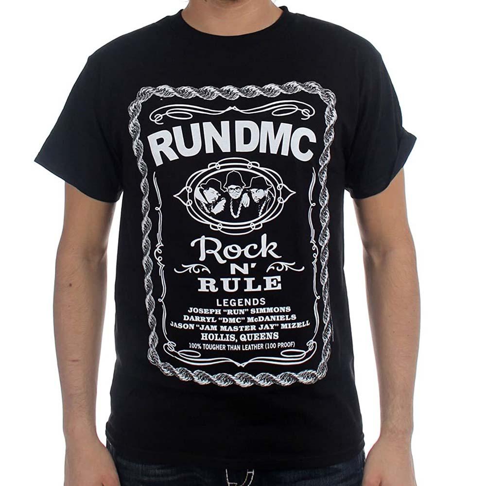 Billede af Run DMC Rock N' Rule Whiskey Label T-shirt