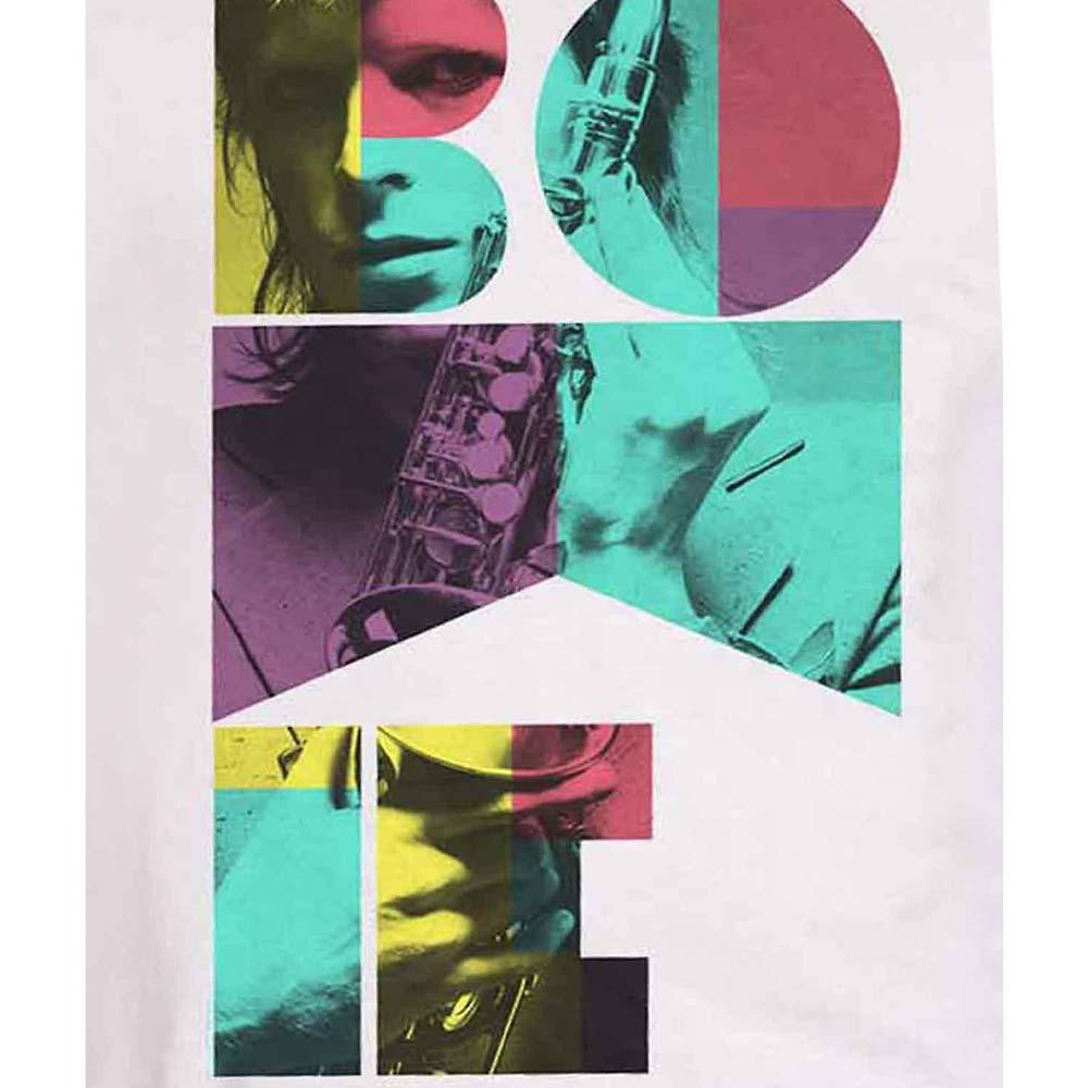 Billede af David Bowie Colour Sax T-shirt motiv