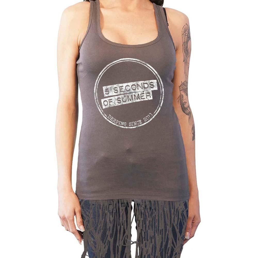 Billede af 5 Seconds of Summer Derping Stamp Vintage T-shirt til kvinder