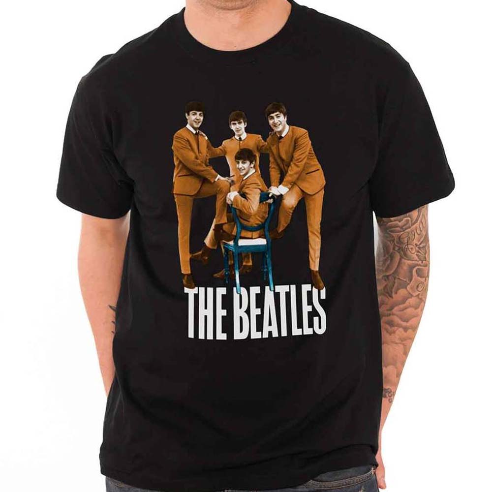 Billede af The Beatles Chair T-shirt sort
