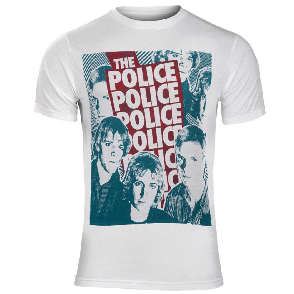 Billede af The Police Half-tone Faces T-shirt