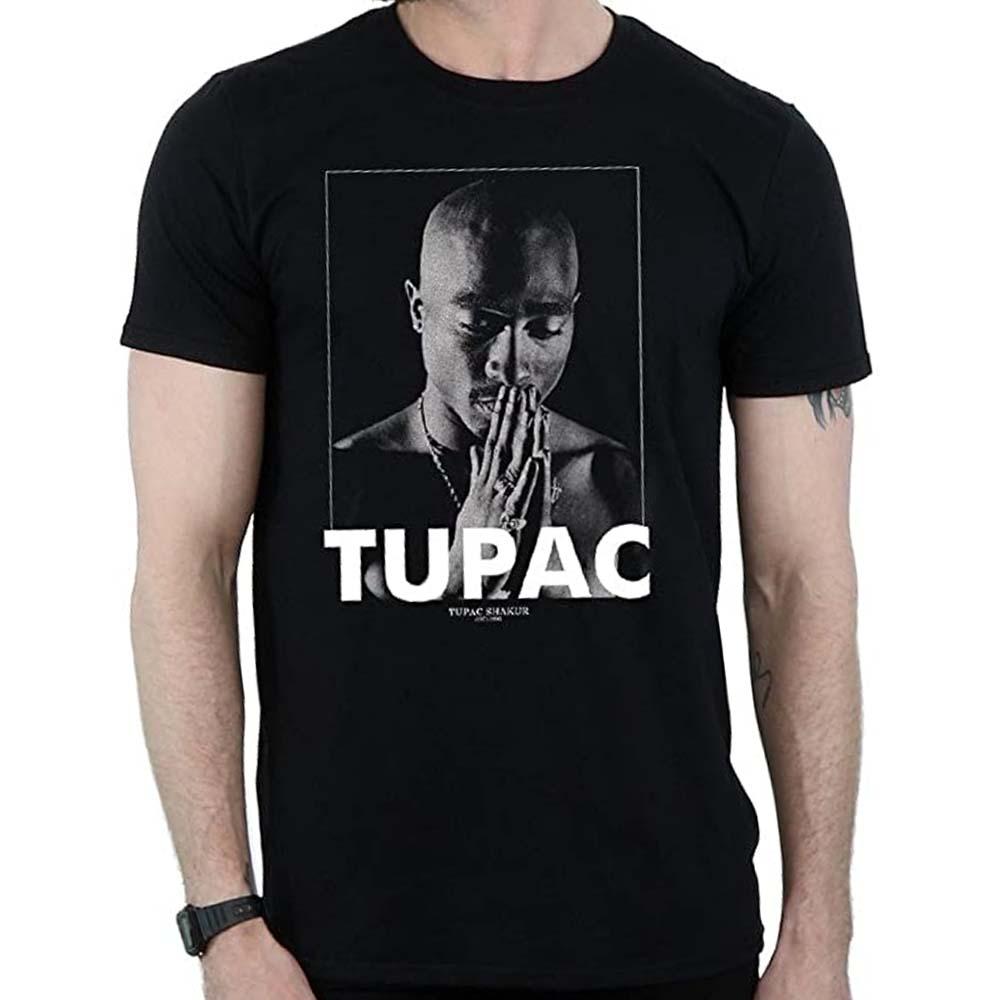 Billede af Tupac Praying T-shirt Sort