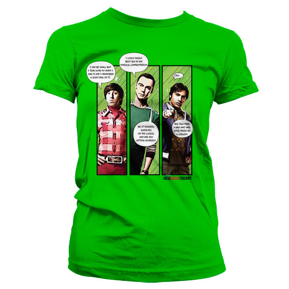Billede af The Big Bang Theory, Superhero Quips T-shirt (Kvinder)