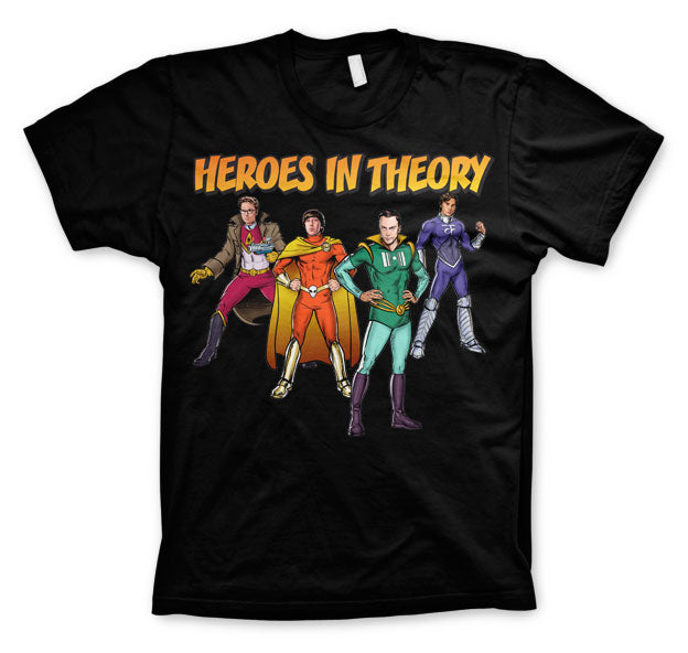 Billede af The Big Bang Theory, Heroes In Theory T-Shirt