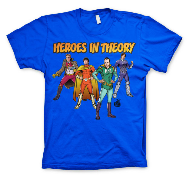 Billede af The Big Bang Theory, Heroes In Theory T-Shirt